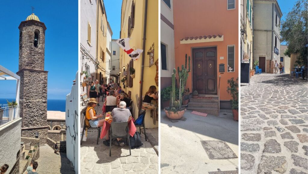 Castelsardo uliczki i restauracje